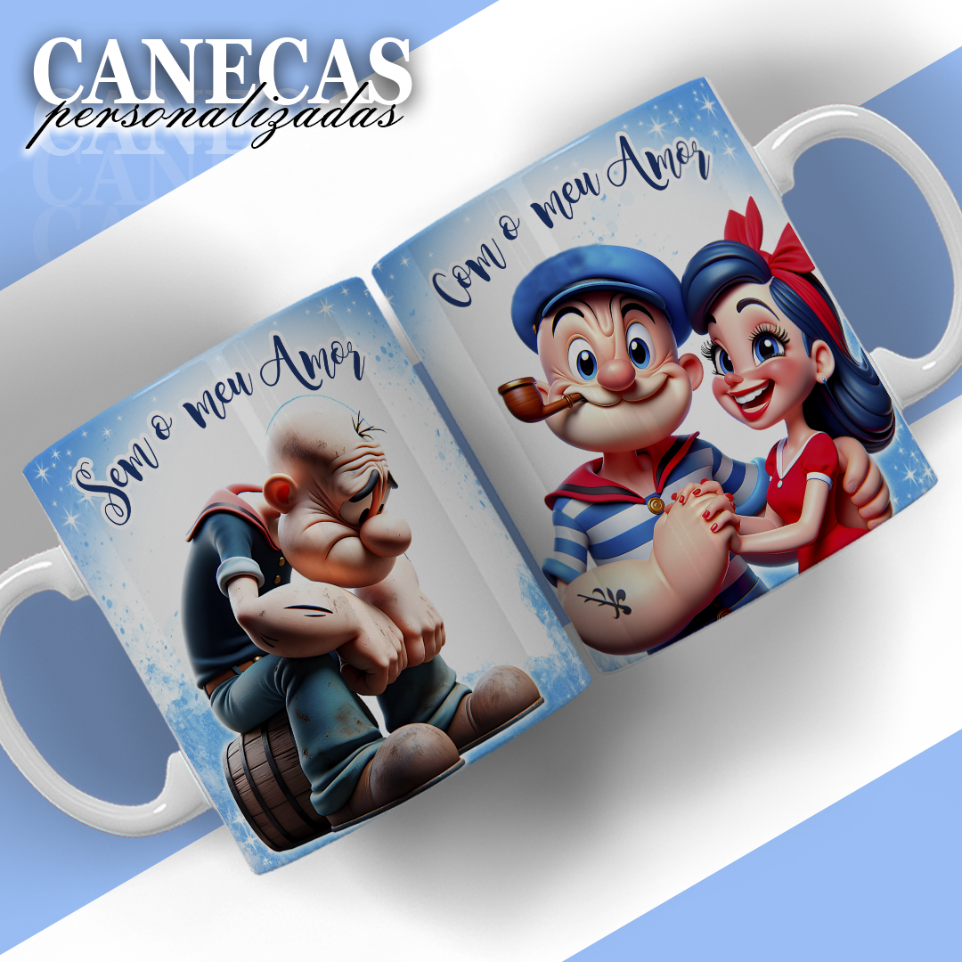 Caneca do Amor Personalizada | Frente e Verso
