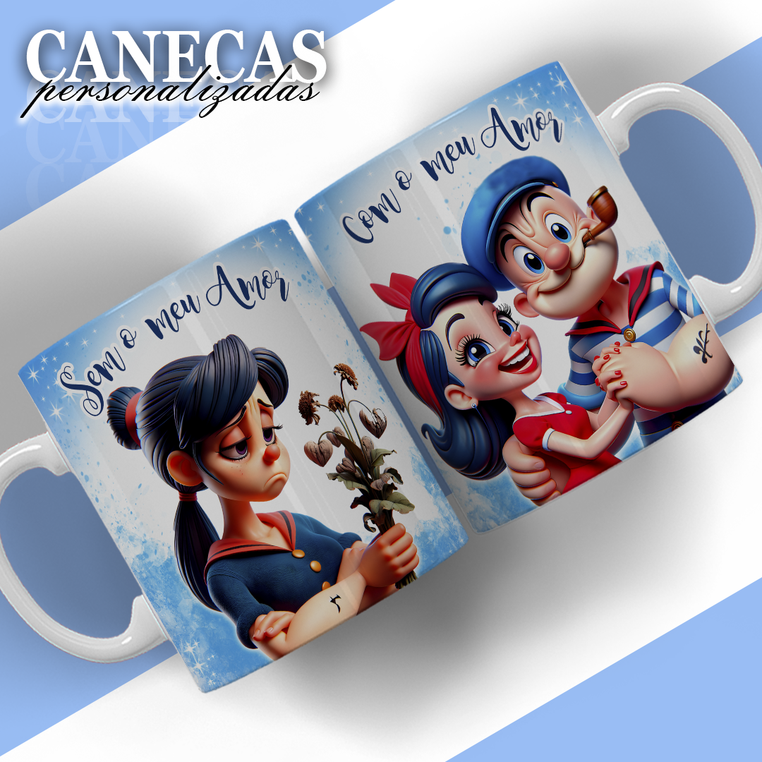 Caneca do Amor Personalizada | Frente e Verso