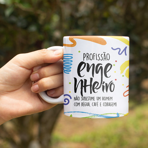 Caneca Profissões com Frase | Engenheiro
