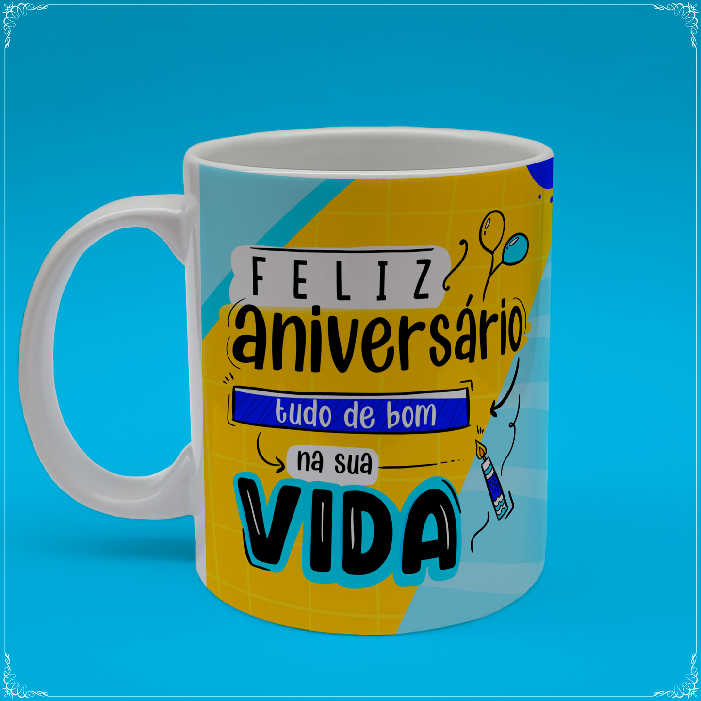 Canecas Personalizadas "Frases de aniversário"