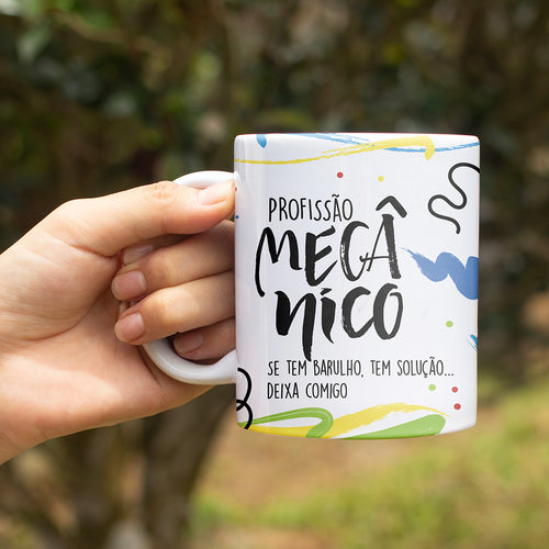 Caneca Profissões com frase | Mecânico (a)