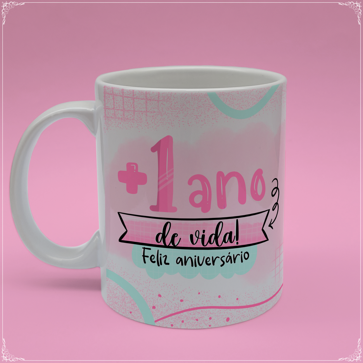 Caneca +1 ano de Viida!