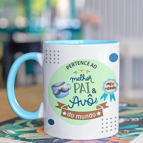 Caneca "Melhor Pai & Avô do Mundo"