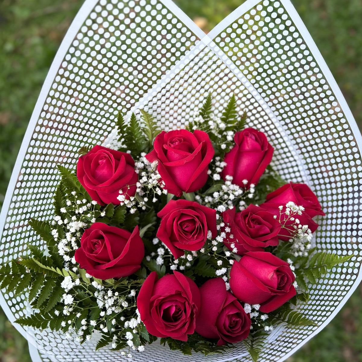 Buquê de 10 Rosas Vermelhas